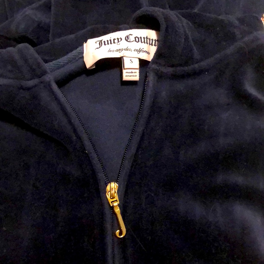 Velour Navy Juicy Couture Tracksuit- small/xs